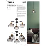  Redo 01-1573 - Visilica na sajli TAMIS 3xE27/42W/230V pr. 59 cm crna | Eponuda.com