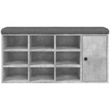  Klupa za cipele siva boja betona 102x32x50 cm konstruirano drvo | Eponuda.ba
