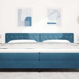 vidaXL Naslon za glavu sa kristalnim gumbima, tamnoplavi, 200 cm, baršun | shoptok.hr