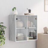  Zidni ormarić sa staklenim vratima boja hrasta 68x37x68,5 cm | shoptok.hr