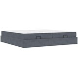  Okvir kreveta s madracem s madracem 2 pcs Siva nijansa Baršun | shoptok.hr