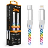 ALIGATOR DATKP63 - USB kabl USB-C / Lightning sa LED osvetljenjem 30W PD 1,2m | Eponuda.com