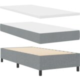  Kutija kreveta s madracem Svjetlosiva 90x190 cm Tkanina | shoptok.hr