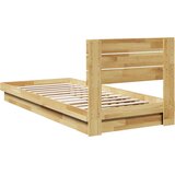  Okvir kreveta uzglavljem bez madraca 100x200 cm puno drvo hrast | shoptok.hr