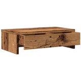 vidaXL Stojalo za zaslon s predali starinski les 50x27x15 cm inž. les | Shoptok.si