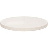  Ploča za stol bijela Ø 40 x 2,5 cm od masivne borovine | shoptok.hr