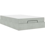 vidaXL Krevetna konstrukcija Svjetlosiva 120 x 190 cm Baršun | shoptok.hr