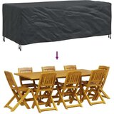 vidaXL Navlaka za vanjski namještaj Crna 229 x 113 x 73 cm 600D | shoptok.hr