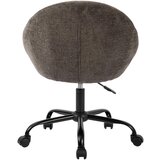 MID.YOU VRTLJIVI STOL kovina, tekstil siva, bela | Shoptok.si