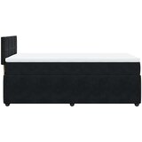  Box spring krevet s madracem crni 100x200 cm baršunasti | shoptok.hr