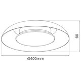  LED stropno svetlo PIATTINO LED/30W/230V 3000/4000/6000K prečnika 40 cm, belo | Eponuda.com