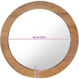 Zidno ogledalo od tikovine 60 cm okruglo | Eponuda.ba