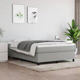 The Living Store Box spring postelja z vzmetnico svetlo siva 140x200 cm blago - Box Spring Postelja, (21516626) Cene