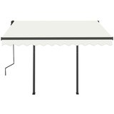  Automatska tenda sa senzorom za vjetar LED 3 x 2 5 m krem | shoptok.hr