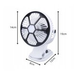  baterija. LED ventilator od 1200 mAh s usb spojnicom bijeli | shoptok.hr