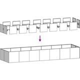  Sadilica antracit 280x80x40 cm od čelika | shoptok.hr