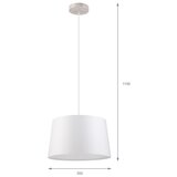  Visilica na sajli AIDA 1xE27/60W/230V prečnik 35 cm hrast/bela | Eponuda.com