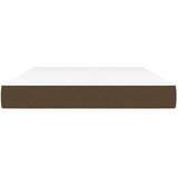  Vzmetnica z žepkasto vzmetjo temno rjava 140x190x20 cm blago | Shoptok.si