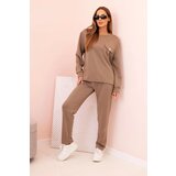 Kesi Włoski Women's set buttercream sweatshirt and pants with elastic fango | ePonuda.com
