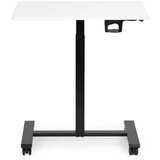  Mobilni stol 70x48 cm Stol za prijenosno računalo Podesiva visina 71,5-112 cm Bijela ploča ModernHome | shoptok.hr