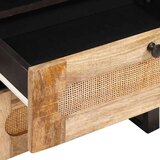  Noćni ormar Prirodna 50 x 33 x 60 cm Čvrsto drvo manga | shoptok.hr
