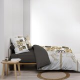 Douceur d intérieur Bela/rjava bombažna posteljnina za zakonsko posteljo/podaljšana 240x220 cm Utopia – | Shoptok.si