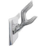 Aluminijska Vješalica za Odjeću i Kapute s Kukama Srebrna Boja | shoptok.hr