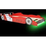  Dječji krevet u obliku trkaćeg automobila LED 90x200 cm crveni | shoptok.hr
