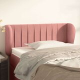  Uzglavlje s ušima ružičasti 83x23x78/88 cm baršunasti | shoptok.hr