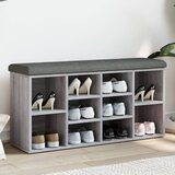 vidaXL Klupa za cipele siva boja hrasta 102x32x50 cm konstruirano drvo Cijene