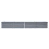  Visoka greda iz pocinkanega jekla 320x80x45 cm sive barve, (20611485) | Shoptok.si