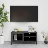 vidaXL tv ormarić antracit 90 x 30 x 44 cm od čelika i stakla Cijene