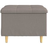  Otoman za pohranu s jastukom Sivo-smeđa 60 x 60 x 45 cm tkanina | Eponuda.com
