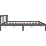  Okvir za krevet od masivnog drva sivi 120 x 200 cm | shoptok.hr