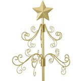 vidaXL Metalna božićna jelka Zlatno 150 cm Čelik s praškastim premazom | shoptok.hr