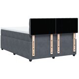  Krevet s oprugama i madracem tamnosivi 140x190 cm baršunasti | shoptok.hr