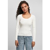 Urban Classics Women's sweater with a wide neckline whitesand