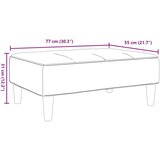  Tabure tamnosivi 77x55x31 cm od tkanine | shoptok.hr