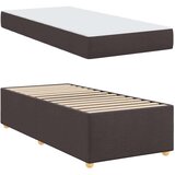  Konstrukcija postelje z vzmetnico Temno rjava 80 x 200 cm blago, (5000069798) | Shoptok.si