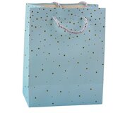  Elegantna Poklon Vrećica sa Zlatnim Točkicama 23 x 18 x 10,5 cm | shoptok.hr