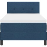  Postelja z vzmetnico z vzmetnico Modra 80 x 200 cm blago, (5000128628) | Shoptok.si