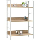 Maison Chic Knjižna omara - Knjižna polica - Knjižni regal 3-nadstropna hrast 60x27,6x90,5 cm inž. les, (21723228) Cene