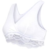 Carriwell nedrček za dojenje, čipkast, organski bombaž, XL white | Shoptok.si