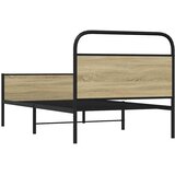  Okvir kreveta bez madraca boja hrasta sonome 100x200 cm drveni | shoptok.hr