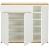 XORA omara za čevlje bela, hrast artisan | Shoptok.si