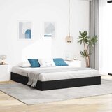  Krevet s od storage s uzglavljem Crna 180 x 200 cm Baršun | shoptok.hr