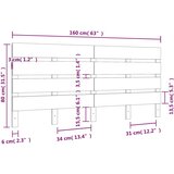  Uzglavlje 160 x 3 x 80 cm od masivne borovine | Eponuda.com