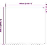  Zavjese sa zavjesama Bijelo 300 x 280 cm Poliester | shoptok.hr