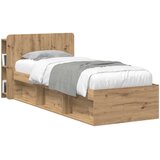  Glava kreveta s ormarićem Zanatski Hrast 119,5 x 18,5 x 80 cm | shoptok.hr