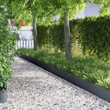 vidaXL Robniki za trato 10 pcs Antracit 103 x 0,05 x 22 cm Jeklo | Shoptok.si